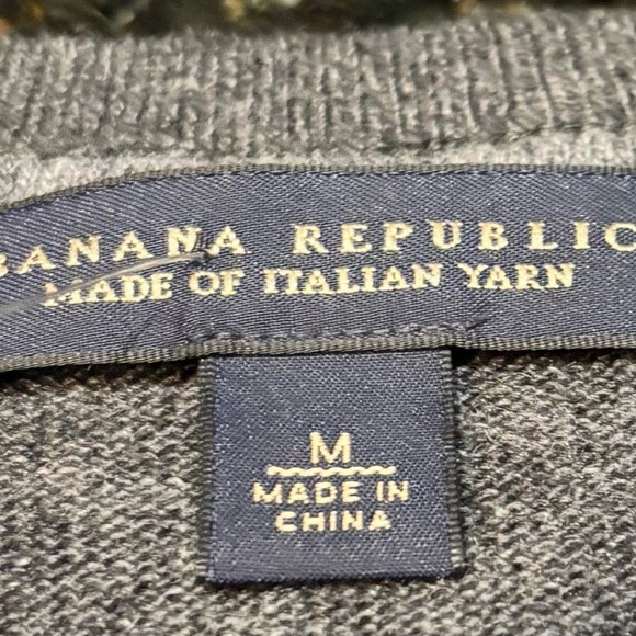 Banana republic wool/cashmere sweater. UNISEX - M.  Collegiate, Italian yarn - Picture 3 of 5